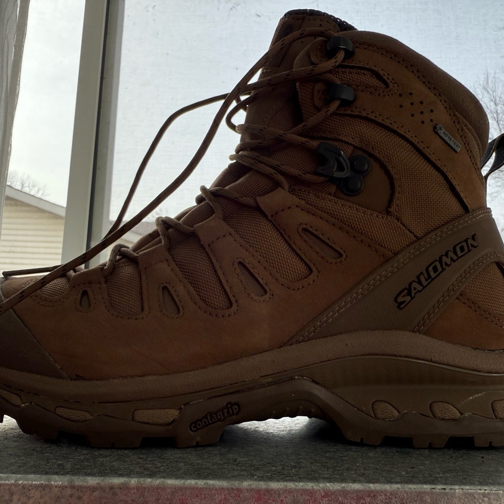 Beautiful Salomon Men's Dark Brown Outdoor Boots size 9 1/2 - Picture 7 of 12